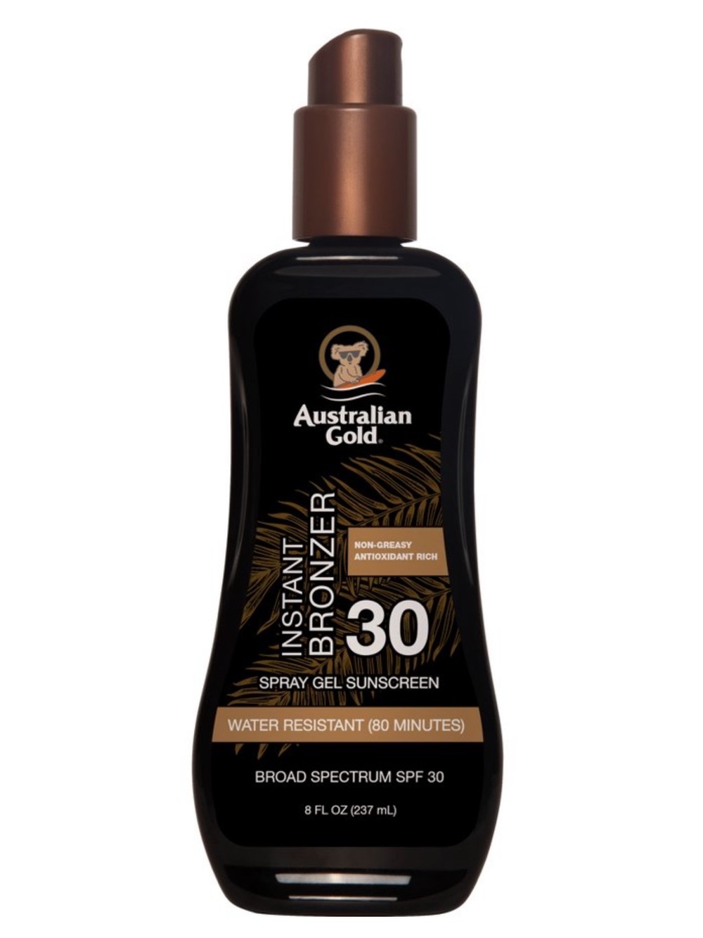 Australian Gold Spray Gel with Instant Bronzer - SPF
30 - 8oz new